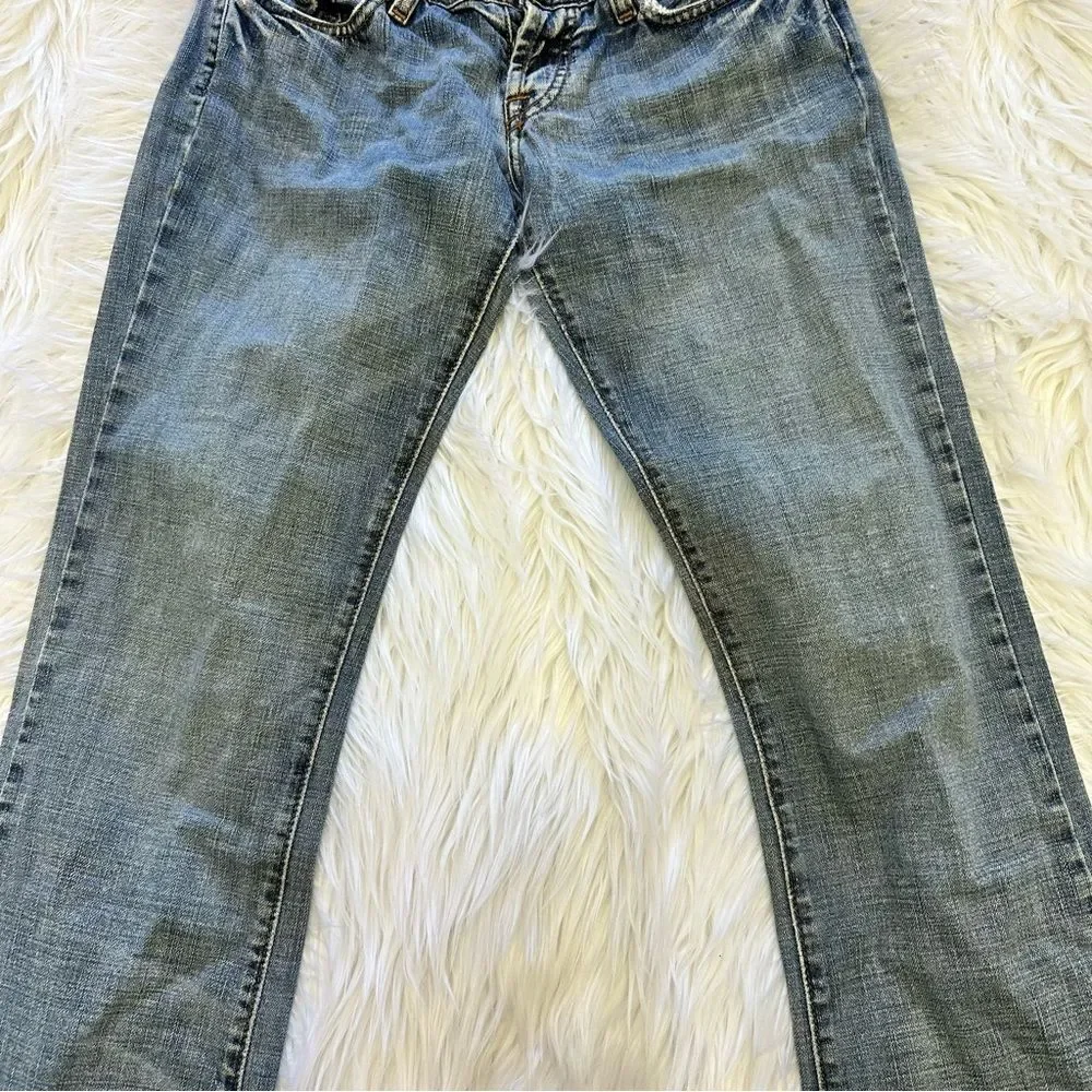 Lucky Brand Maui Meggie Jean Med Wash Women's Size 2/26 Raw Hem - Picture 3 of 14